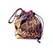 Sock Knitting Bag Drawstring Project Bag Hexipuff Small Wip Bag Crochet Supplies - Tatsu - Chinese Dragon