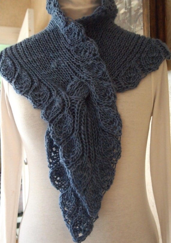 Scarf Knitting Pattern - Ruffle from KnitChicGrace on Etsy Studio