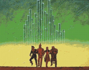 Modern Cross Stitch Kit By Robert Bretz - 'Wizard Of Oz '