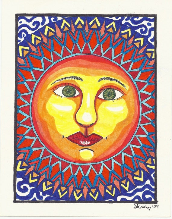 Items similar to Indian-Sun on Etsy