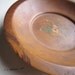 Small Shallow Vintage Wooden Bowl