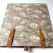 Leather iPad case- Sparrow and leaf Design