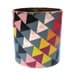Leather cuff/ wallet wristband - Geometric Triangles design