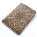 Leather Passport case - Antique lace design