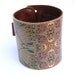 Leather cuff / wallet wristband - New Art Nouveau