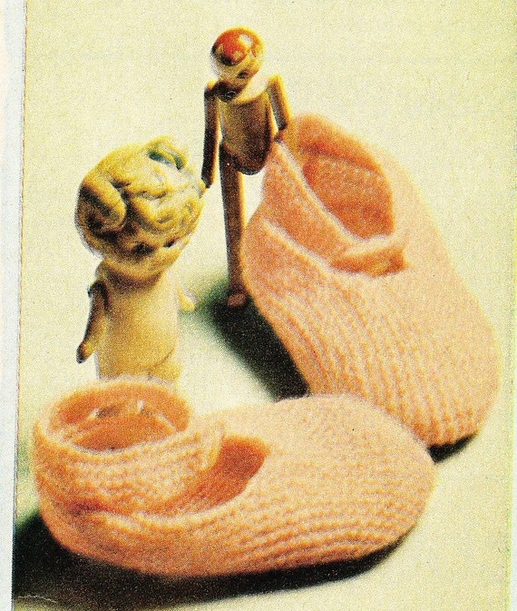 very easy vintage baby booties knitting pattern pdf