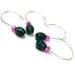 Snag Free Crochet Stitch Markers Set, Removable, Beaded, DIY Crafts, Emerald Green, Hot Pink, Gift, TJBdesigns