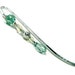 Shepherds Crook Bookmark, Beaded Bookmark, Hook, Gift, Pastel, Wedding, Green, Yellow, TJBdesigns
