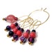 Stitch Markers Knitting Confetti Beaded Peach Purple Knitting Tool Knitting Accessory