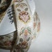 ON HOLD JACKIE...sale, 'Metallic' Cream Jacquard Weave, Wonderful Shabby Pink design, metallic gold around the designs, sold by yard