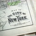 1884 Rare Antique 24 Inch Long Map of the City of New York