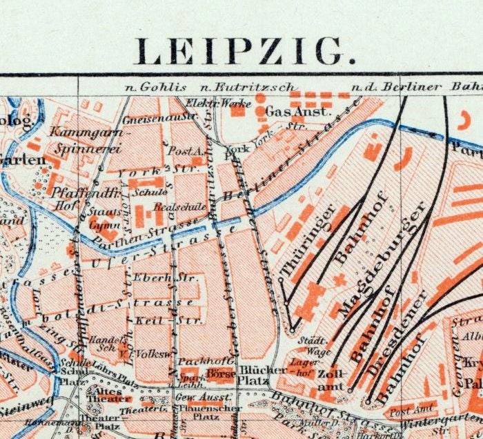 Street map Leipzig