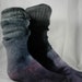 Purple Navy Black Angora socks size 10 13 men, crew length Father's Day or Graduation Gift