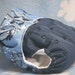 Two Toned Blue Dragon Print One Size Pocket Diaper with Bamboo Fleece Insert