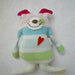 Stuffed Animal Dog Cashmere Rainbow Striped Upcycled Repurposed Sweater