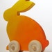 Wooden Push Bunny
