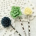 Sweet And Simple Hair Pins. Silver