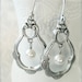Antique Silver Pearl Earrings