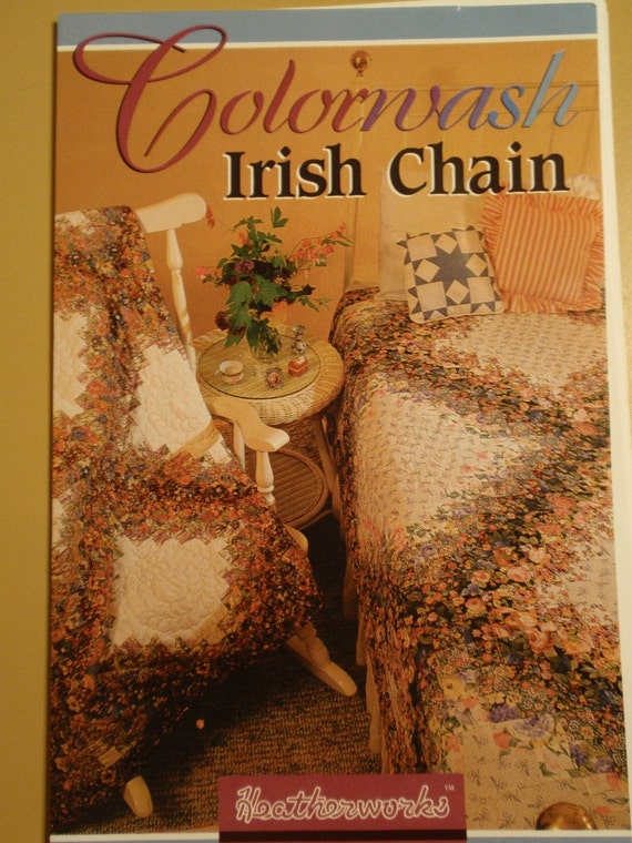 Colorwash Irish Chain Quilt Pattern by terribhappy on Etsy