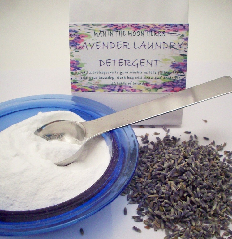 Lavender Laundry Detergent 12 Load Bag Eco by ManInTheMoonHerbs