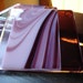 Plum Swirls Fused Glass Coasters