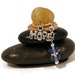 SALE Hope Rock Cairn, Inspirational, CoWorker, Believe, Daydream, Yoga, Meditative, Zen Garden