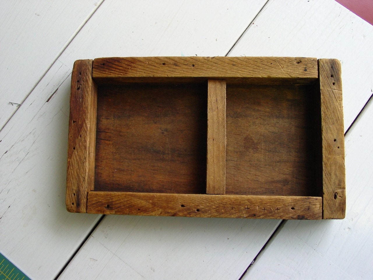 Flat Wooden Organizer Box Small