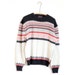 SALE Fair Isle Red White Black Nordic Pattern Sweater 70s Soft Knit M L Vintage