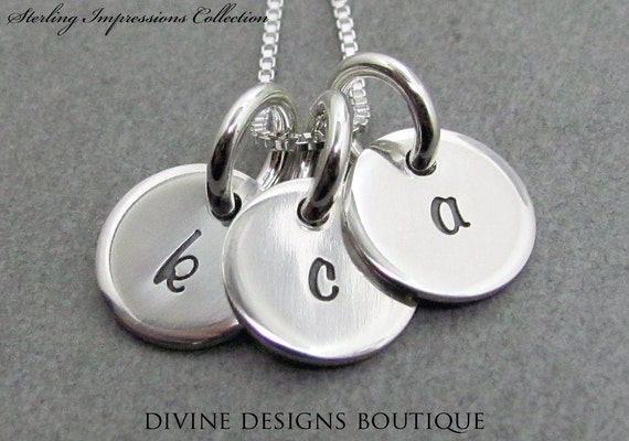 Initial Necklace Personalized Jewelry by DivineDesignJewelers