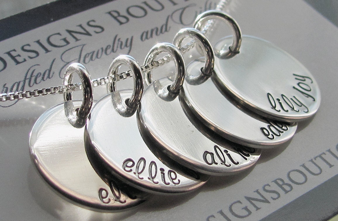Stamped Charms Personalized Jewelry by DivineDesignJewelers