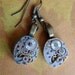 Hang Time - Steampunk Earrings - Repurposed art