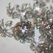 CLOSEOUT SALE - Large Rhodium Plated Floral Filigree Bead Caps - 15mm - 20pcs