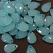Faceted Tear Drop Ocean Blue Lucite Beads - 13mm x 9mm - 40 pcs
