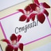 Congrats Greeting Card - Orchid Flower