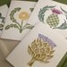 Medieval Garden set of 8 cards and envelopes