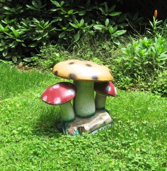 1975 Groovey Mushroom Lawn Ornament