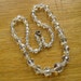 1920 Art Deco Crystal Beads on Sterling Silver Chain