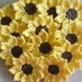 Sunflowers, Daisies, Small Appliques, Embellishments for Scrapbooking - set of 12
