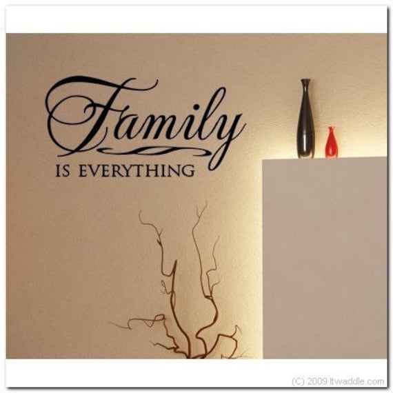 Items similar to Family IS EVERYTHING Vinyl Wall Lettering Words