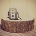 12" STUMP Rustic Wood Tree Trunk Slice Wedding Cake Base or Photography Prop