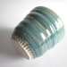 Tea Bowl Mint green Art Vessel Handmade ceramic pottery