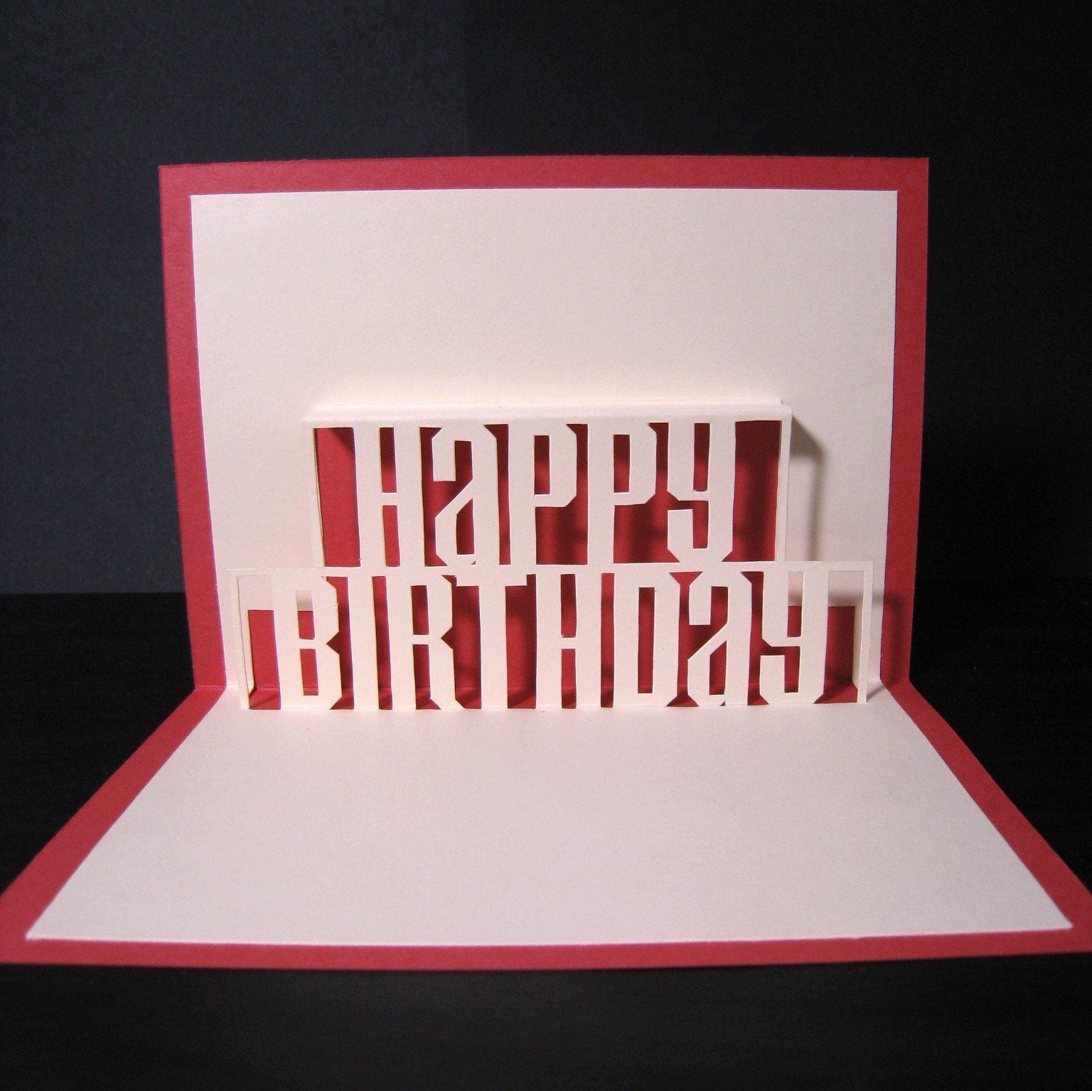 Beautiful 30 Pop Up Happy Birthday Card