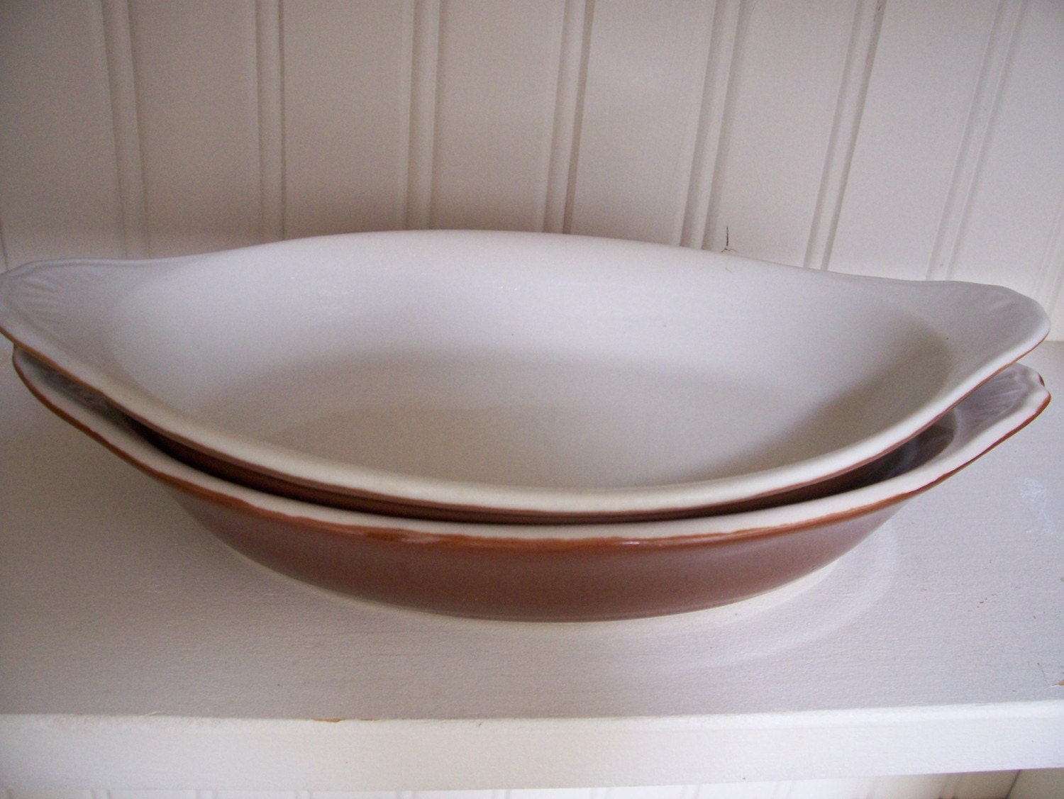 Two Hall Vintage Au Gratin Dishes