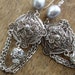 Victorian Silver Filigree Dangle Earrings