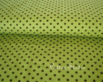 Dumb Dot Avocado Michael Miller Fabric 1 yard