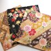 Japanese Fabric Kimono Floral Sample Set