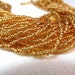 DESTASH - Silver-Lined Gold Czech Seed Beads