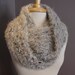 RESERVED for tabbycatblue Knit Infinity Scarf 'Cashmere in Grey' - Knit Multitextural circular infinity scarf or cowl with novelty fibers