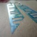 Cyber Ladder Upcycled Fashion Earrings Blue Keyboard Circuit Board
