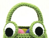 Frog Easter Basket Crochet Pattern Trick or Treat Basket PDF INSTANT DOWNLOAD